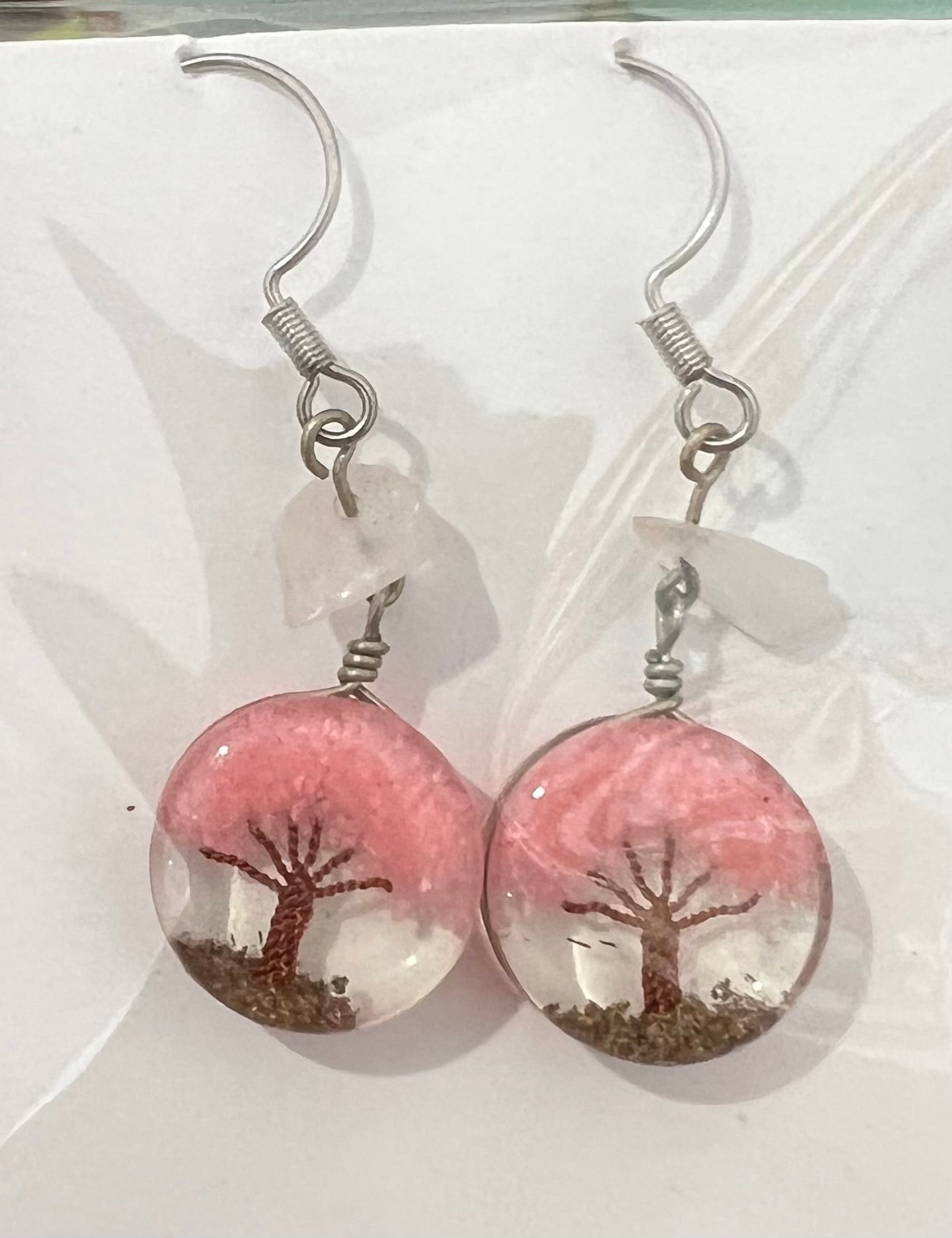 Crystal tree earrings ( Organite )