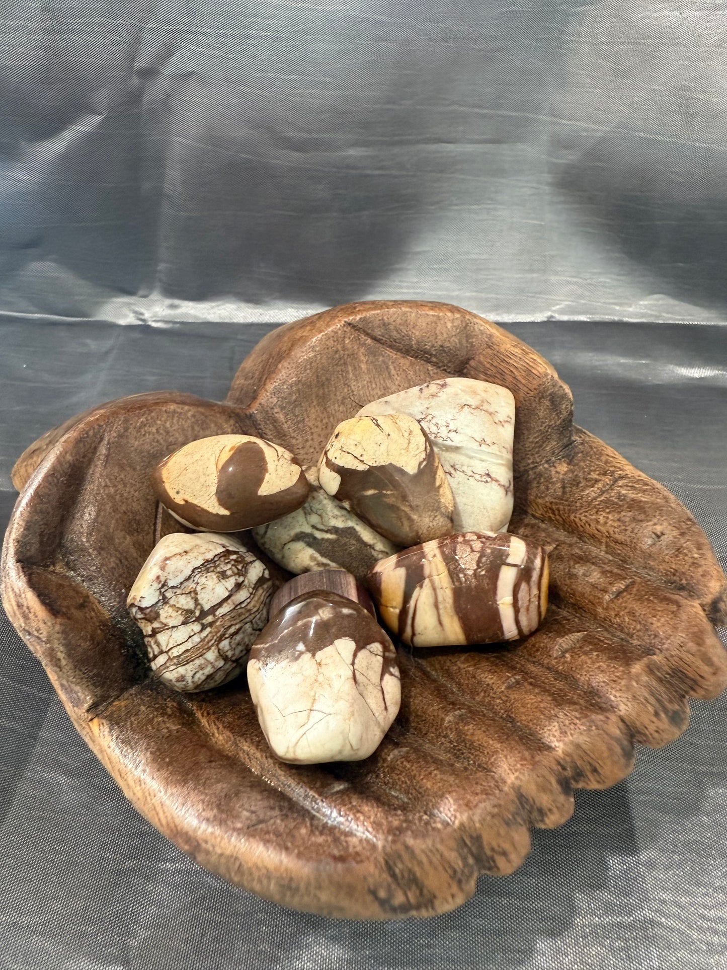 Zebra Jasper tumbled stone