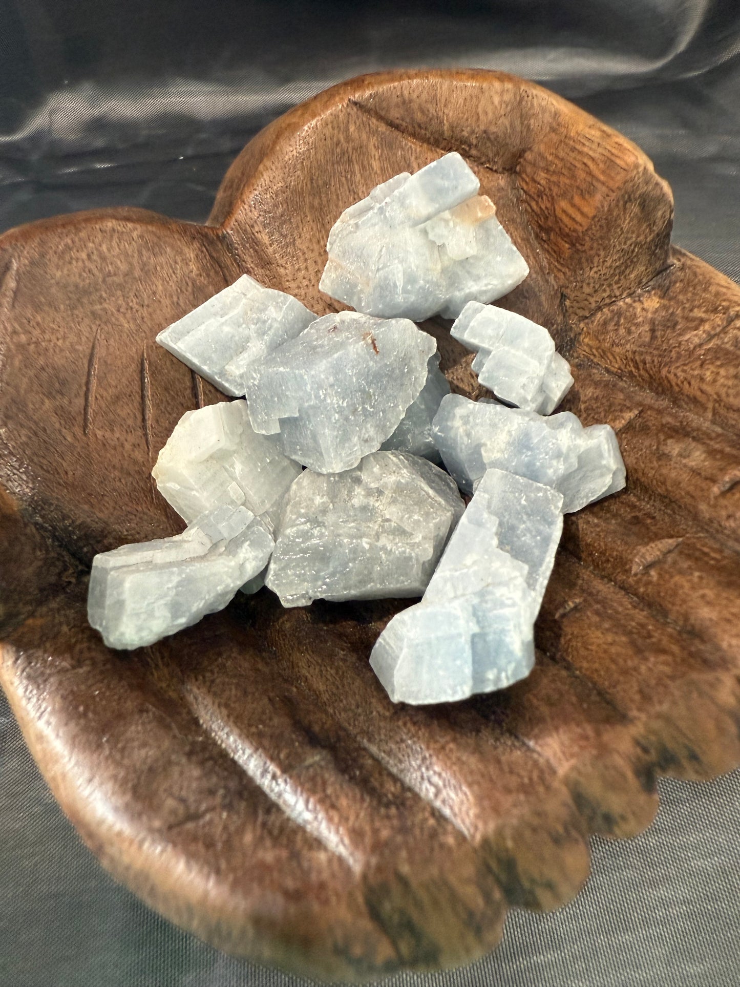 Blue calcite raw stone (small)
