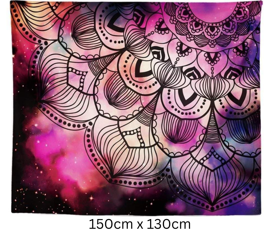 Wall hanging / throw - Zentangle Galaxy