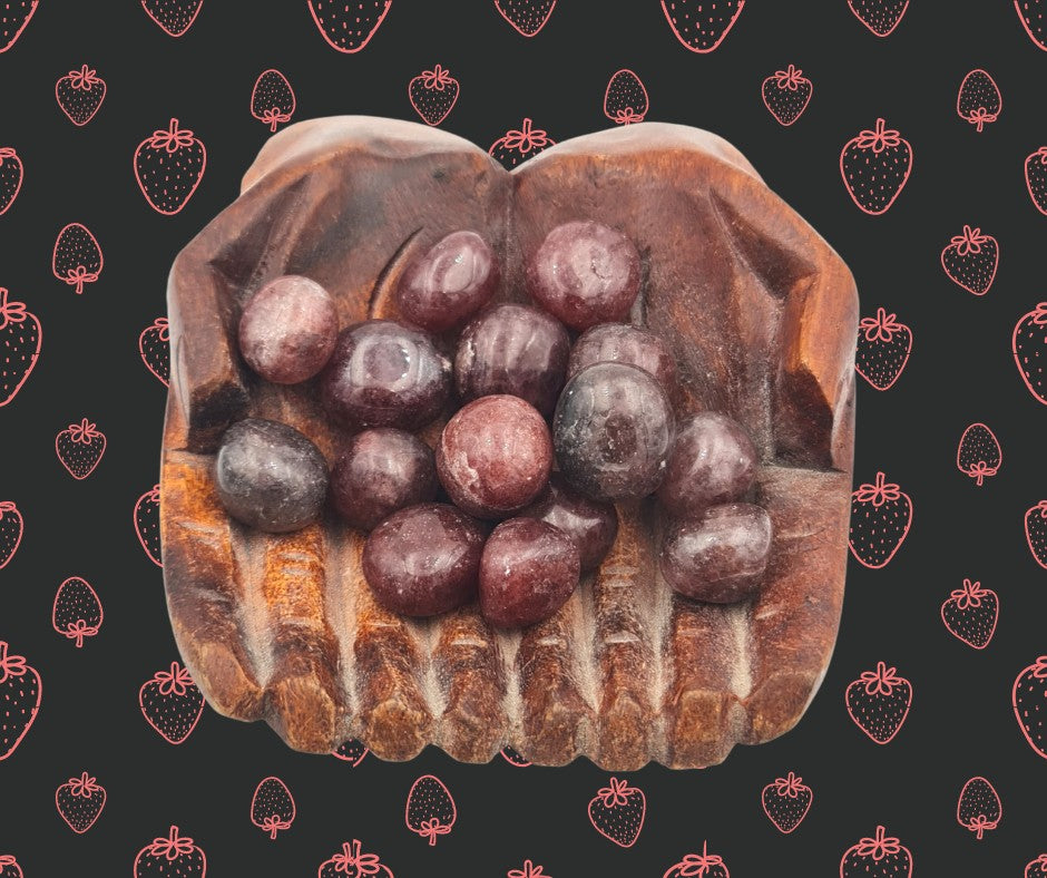 Strawberry Quartz tumbled stone