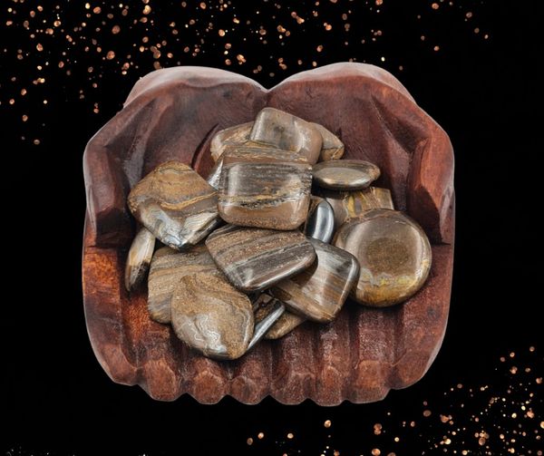Bronzite polish flat stone