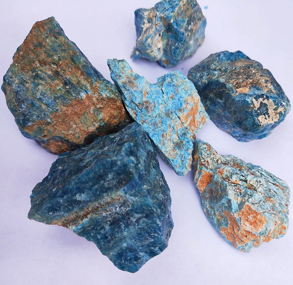 Blue Apatite rough