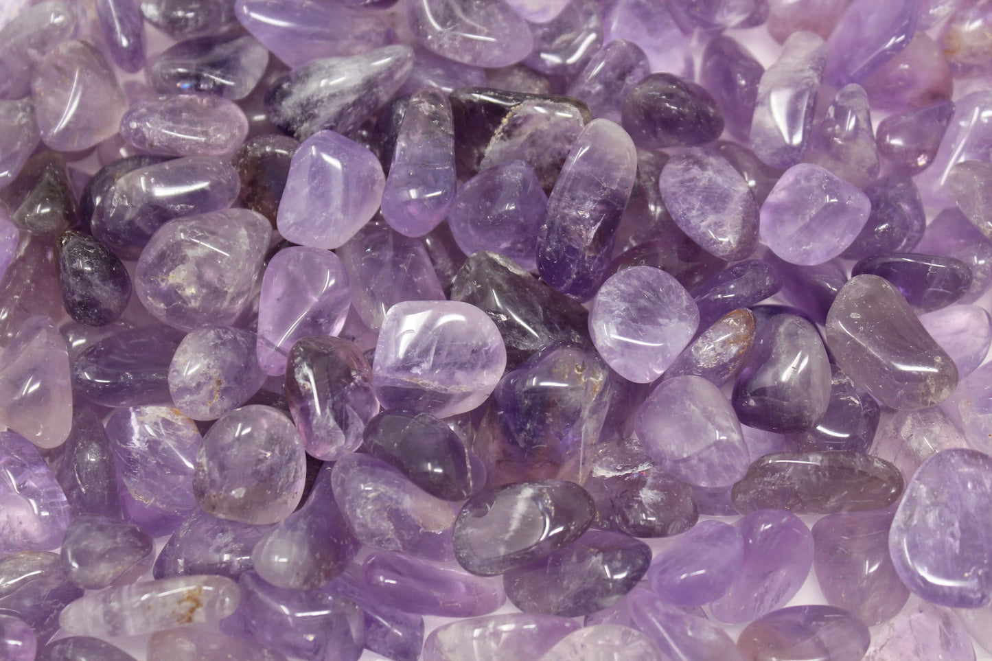 Amethyst tumbled stone