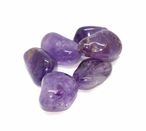Amethyst tumbled stone