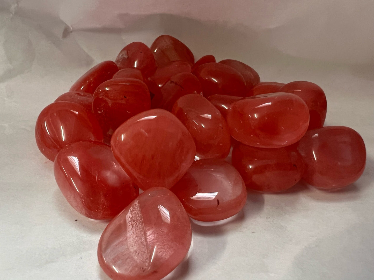 Cherry Quartz tumbles