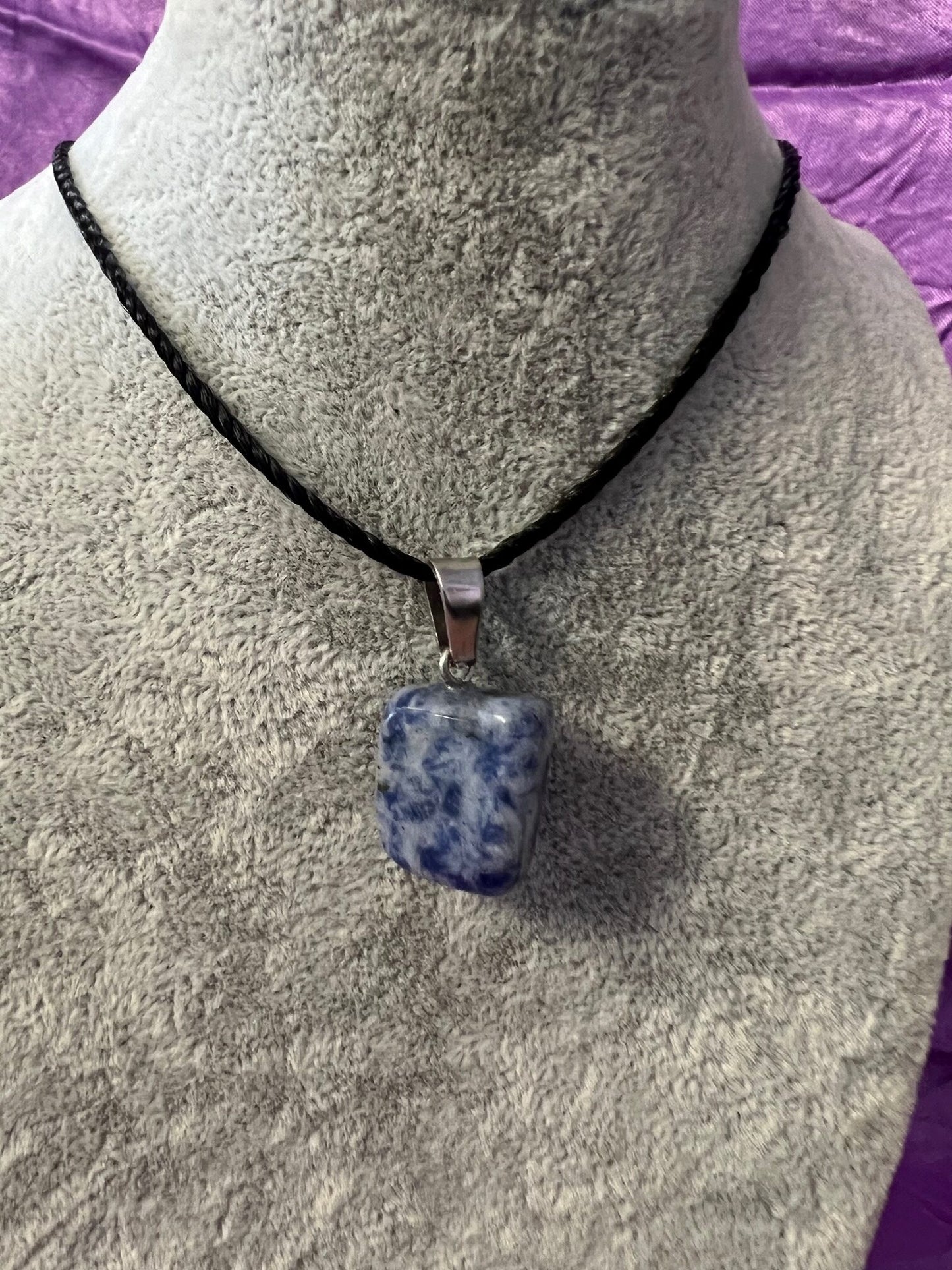 Natural shaped crystal necklace