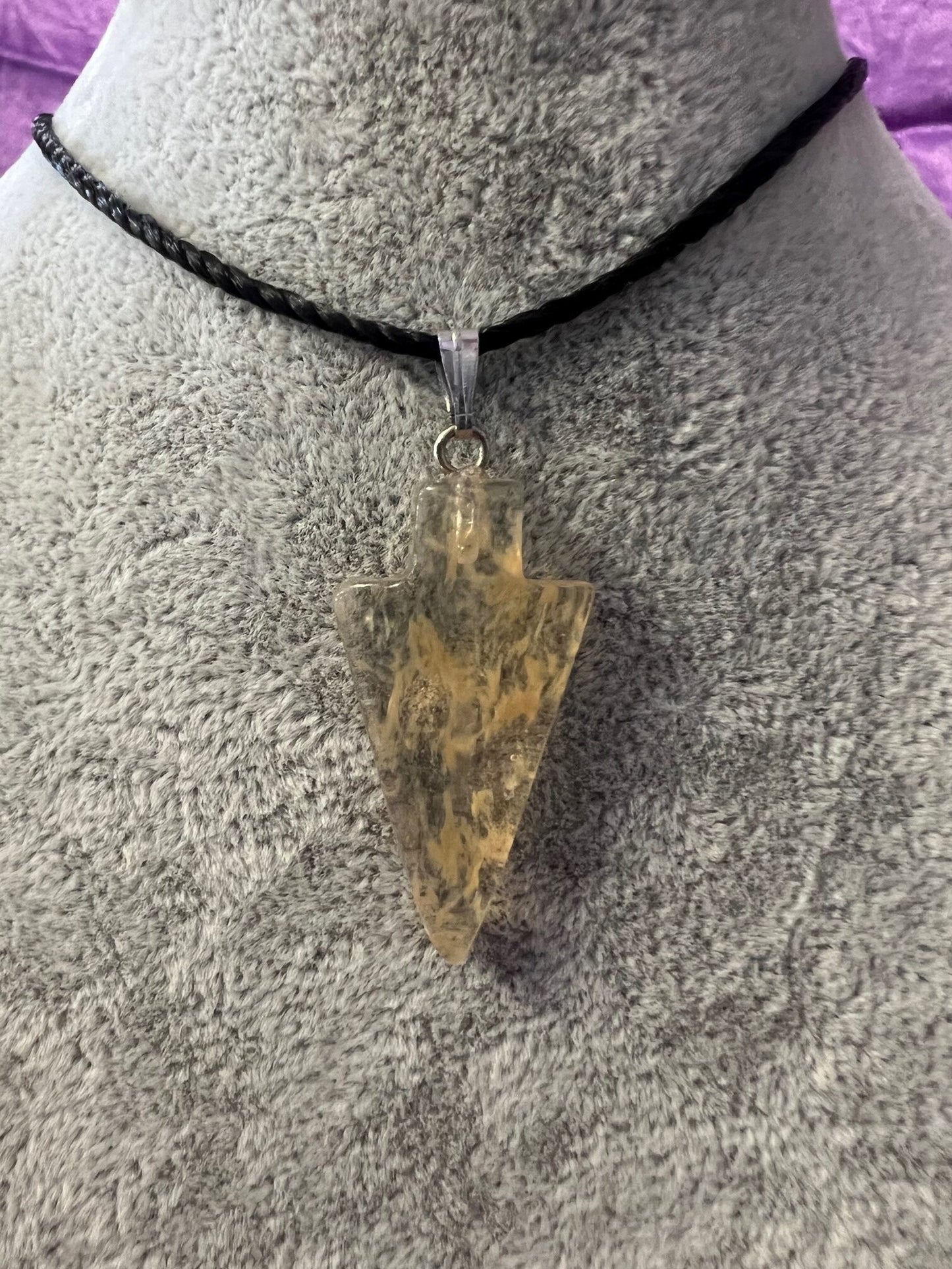 Arrow Head Gemstone Necklace.