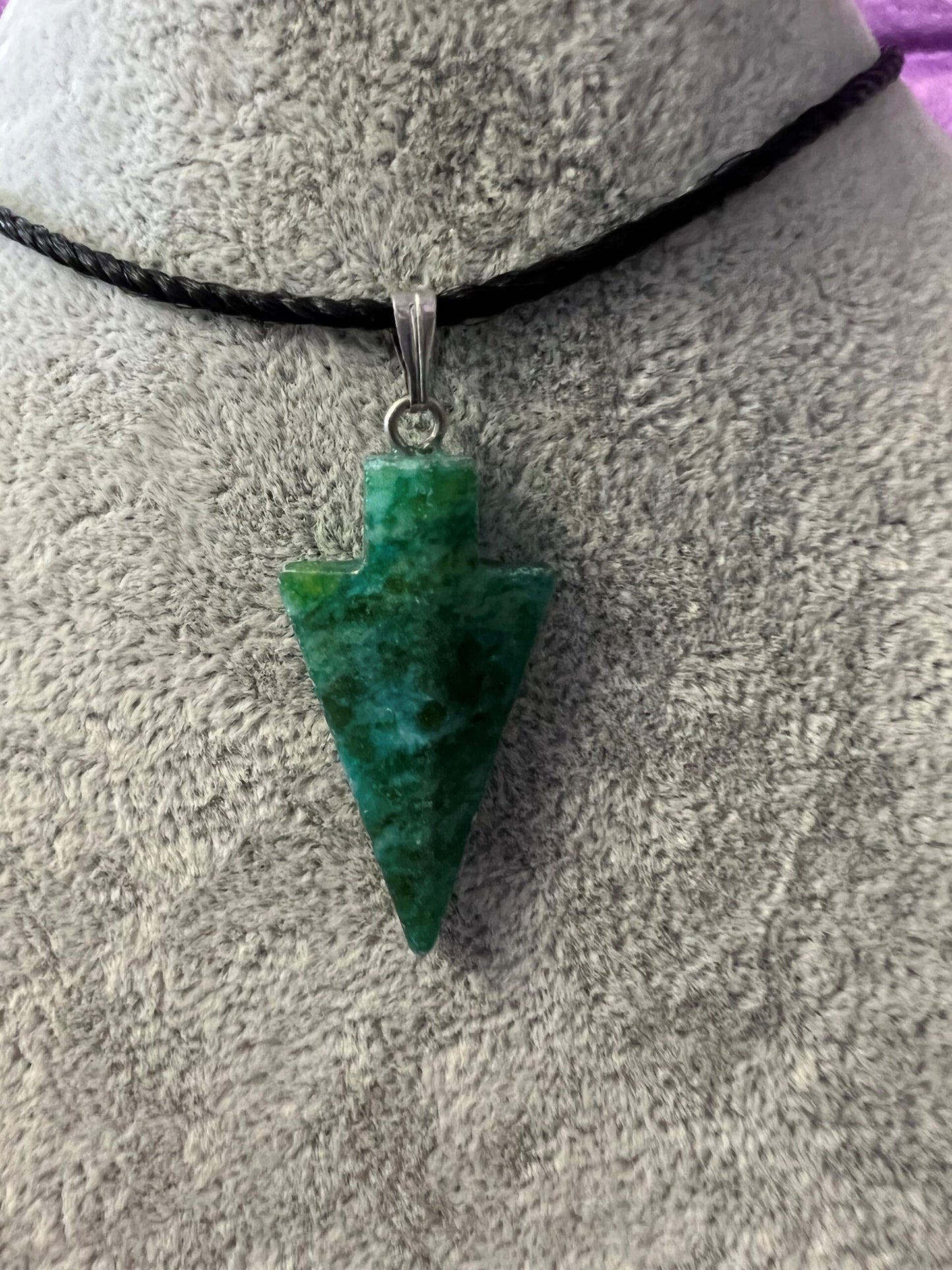 Arrow Head Gemstone Necklace.