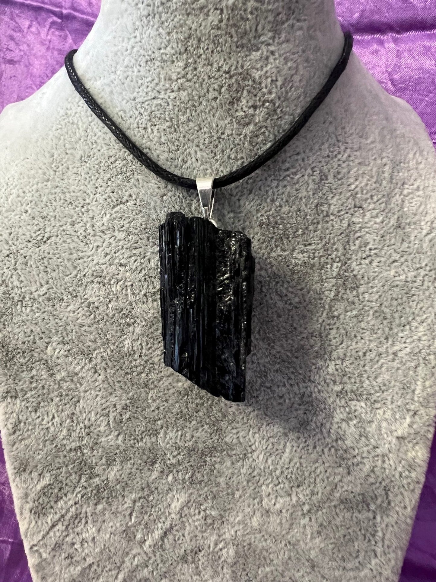 Raw Tourmaline necklace