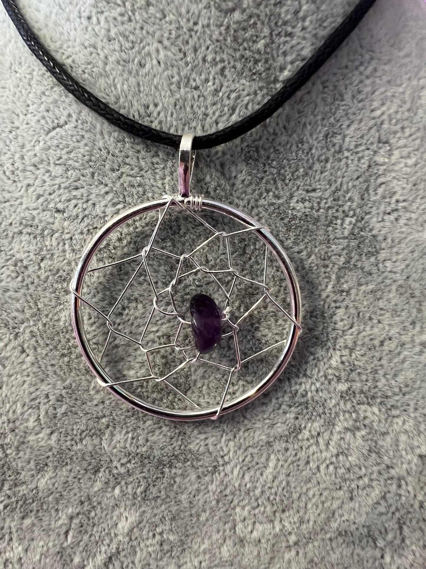 Amethyst Web necklace
