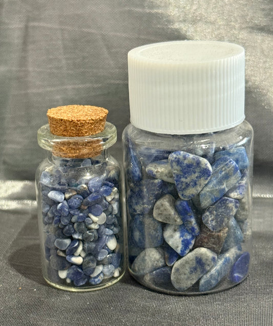 Sodalite chip bottles