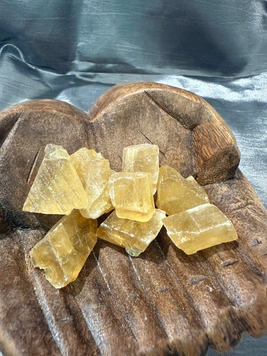 Honey Calcite raw stone