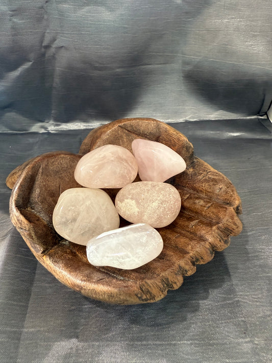 Rose Quartz tumbled stone (large)