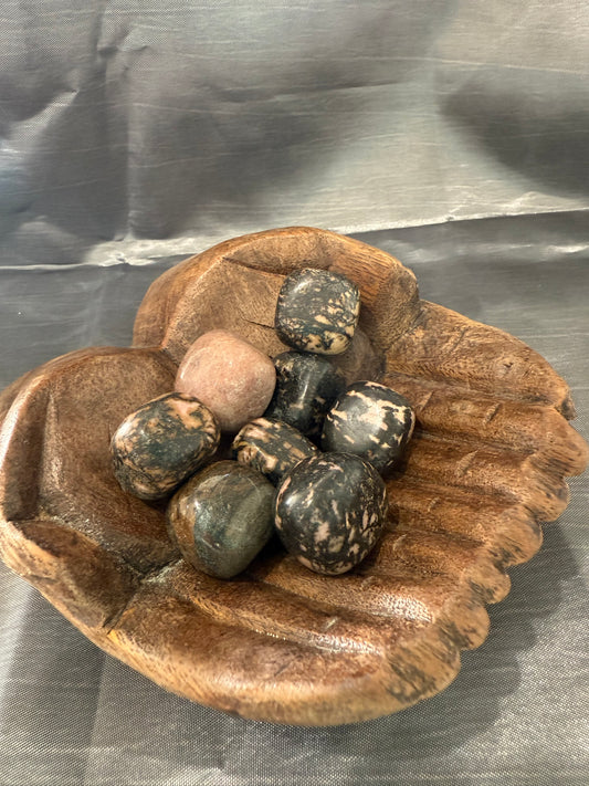Rhodonite tumbled stone