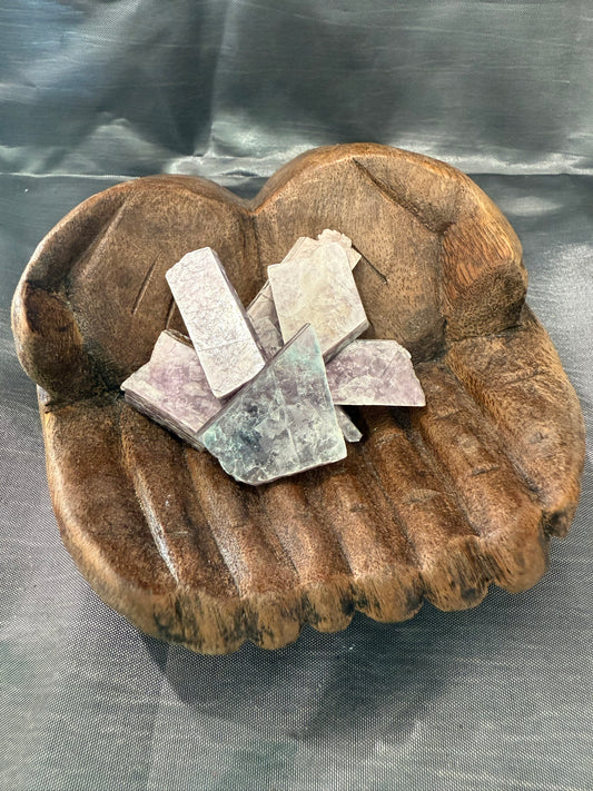 Lepidolite blades (raw stone)