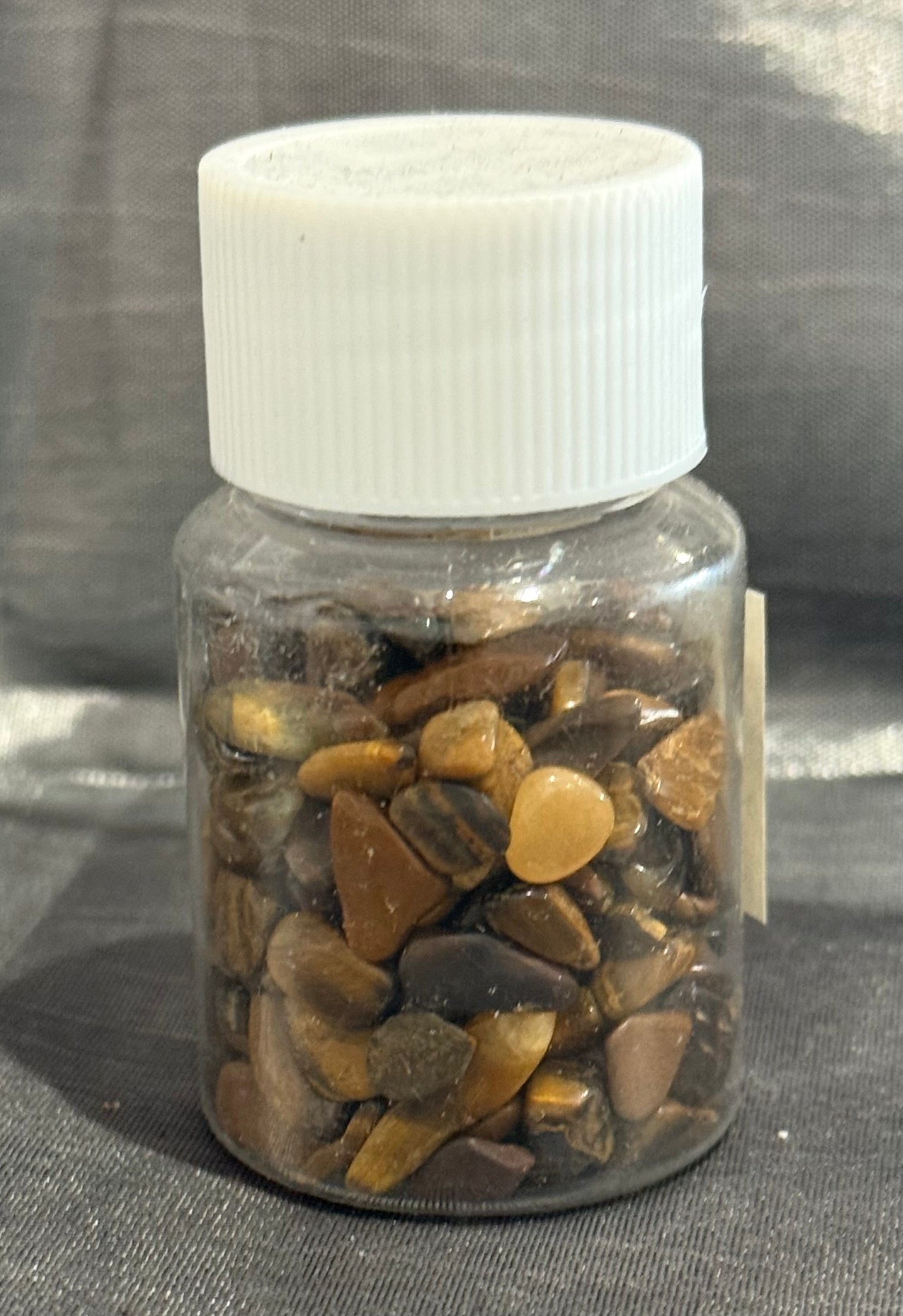 Tiger eye chip bottle