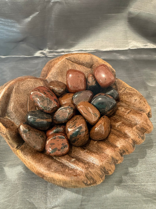 Mahogany Obsidian tumbled stone