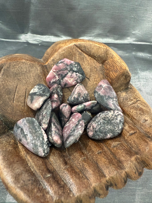 Rhodonite tumbled stone