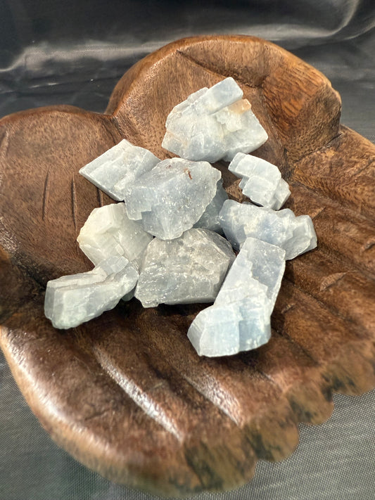 Blue calcite raw stone (small)