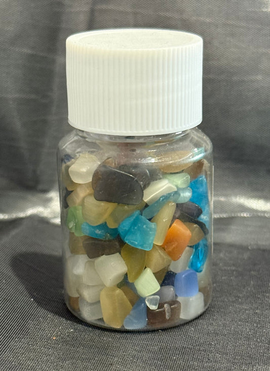 Cats eye crystal chip bottle