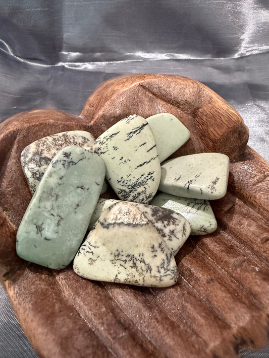 Dendritic Jasper semi polished stones