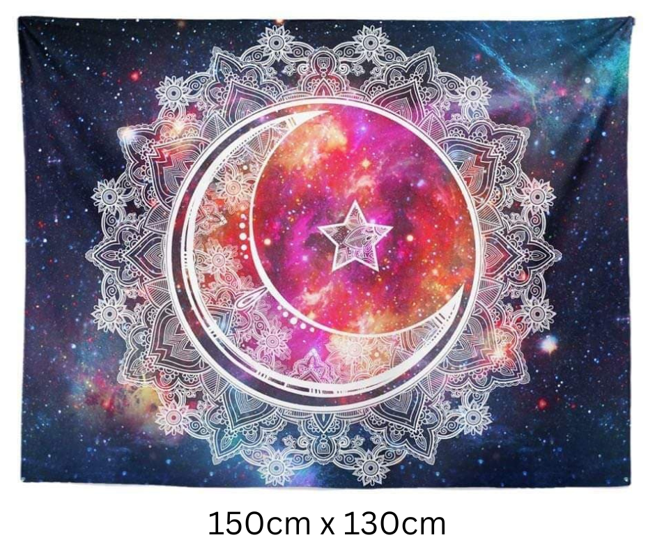 Wall hanging / throw -Mandala Moon