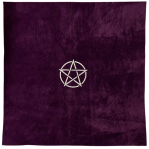 Altar Cloth - purple pentagram