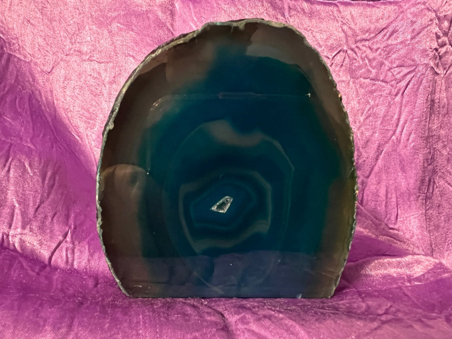 Agate slab -  Blue