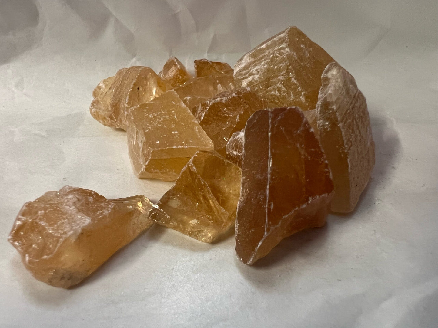 Honey Calcite raw