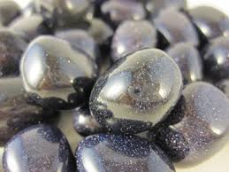 Blue Goldstone tumbles