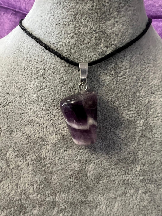 Natural shaped crystal necklace