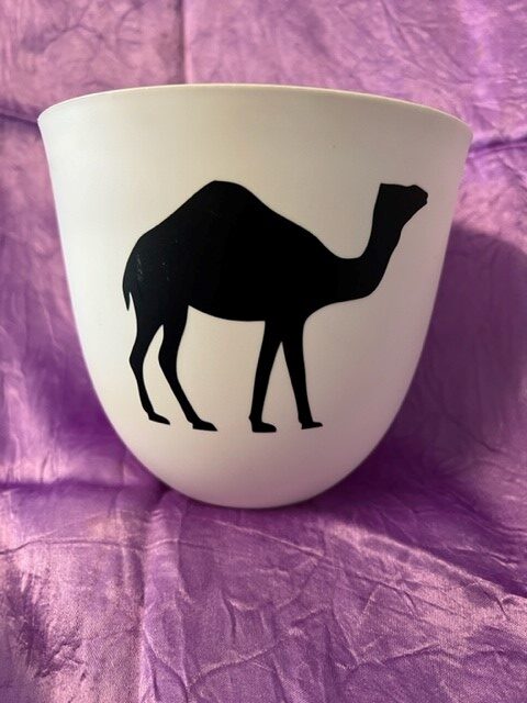 Garden Pots with Decal - Camel theme