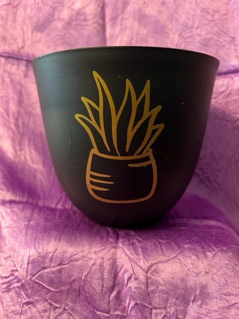Garden Pots with Decal - Plant theme